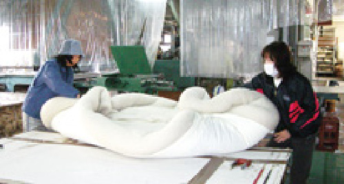 これだけ中綿の状態が違います!