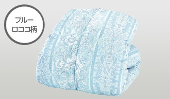 ブルーロココ柄